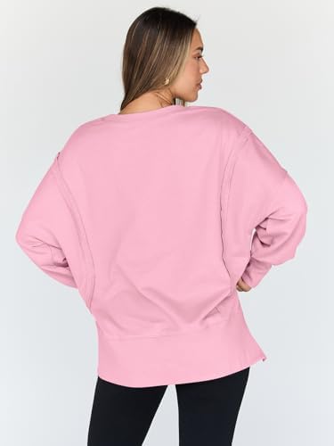 Trendy Queen Womens Oversized Sweatshirts Hoodies Crewneck Shirts Fall Outfits Teen Girls Y2k Winter Clothes