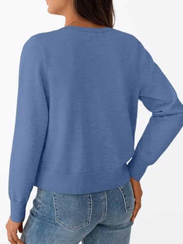 Trendy Queen Womens Cardigan Sweaters Lightweight Crew Neck Outfits Fall Fashion 2025 Clothing