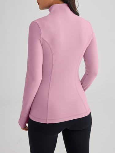 Trendy Queen Womens Lightweight Zip Up Jackets 2025 Athletic Hoodies Fall Gym Shirts Running Workout Clothes with Pocket