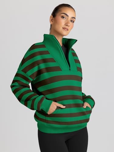 Trendy Queen Womens Sweatshirts Quarter Half Zip Pullover Oversized Hoodies Fall Fashion 2025 Winter Fleece Jackets Sweaters