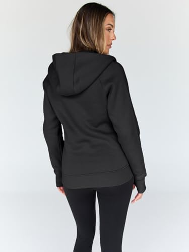 Trendy Queen Womens Zip Up Hoodies Fleece Jackets Oversized Sweatshirts Fall Fashion Outfits Sweaters Winter Clothes