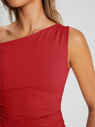 Trendy Queen Womens Summer Off The Shoulder Tops Going Out T Shirts Crop Tank Top Fashion Clothes Spring Outfits 2025