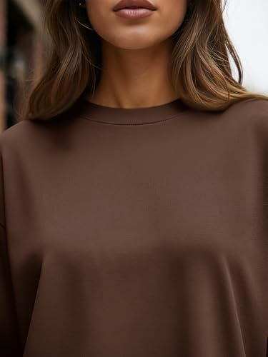 Trendy Queen Womens Oversized Long Sleeve T Shirts 2025 Basic Crewneck Tee Fall Tops Casual Workout Y2K Clothes