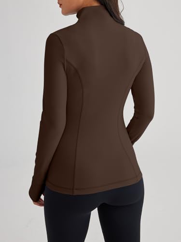 Trendy Queen Womens Lightweight Zip Up Jackets 2025 Athletic Hoodies Fall Gym Shirts Running Workout Clothes with Pocket