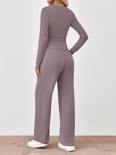 Trendy Queen 2 Piece Lounge Sets for Women Fall Outfits 2025 Fashion Two Piece Sweatsuits Business Casual Outfits Clothes