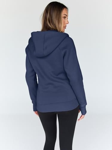 Trendy Queen Womens Zip Up Hoodies Fleece Jackets Oversized Sweatshirts Fall Fashion Outfits Sweaters Winter Clothes