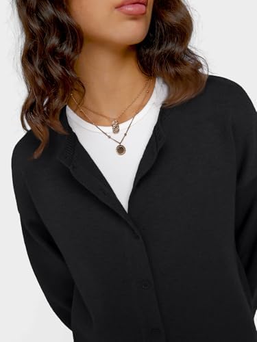 Trendy Queen Cropped Cardigan Sweaters for Women Lightweight Crop Knit Y2k Fall Outfits Fashion Clothes 2025