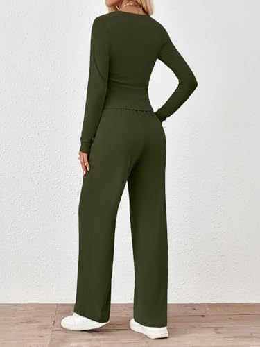 Trendy Queen 2 Piece Lounge Sets for Women Fall Outfits 2025 Fashion Two Piece Sweatsuits Business Casual Outfits Clothes