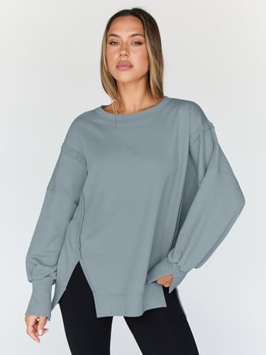 Trendy Queen Womens Oversized Sweatshirts Hoodies Crewneck Shirts Fall Outfits Teen Girls Y2k Winter Clothes