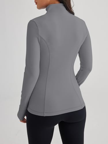 Trendy Queen Womens Lightweight Zip Up Jackets 2025 Athletic Hoodies Fall Gym Shirts Running Workout Clothes with Pocket