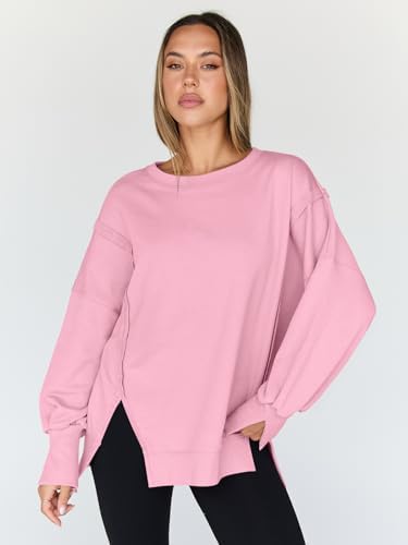 Trendy Queen Womens Oversized Sweatshirts Hoodies Crewneck Shirts Fall Outfits Teen Girls Y2k Winter Clothes