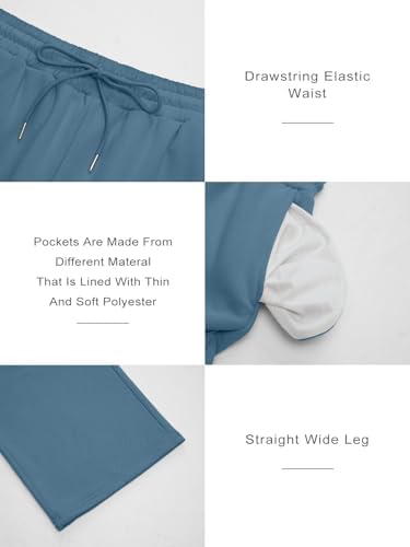 Trendy Queen Womens Wide Leg Fleece Lined Sweatpants Winter Baggy Lounge Travel Pants Fashion Outfits 2025 Joggers Clothes