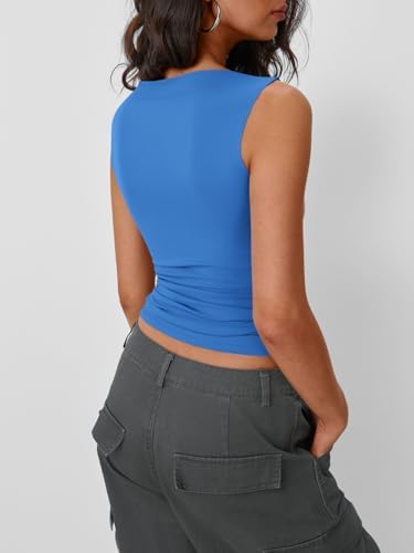 Trendy Queen Women Going Out Summer Tank Tops Spring Casual Basic Cute 2025 Sleeveless Shirt Vacation Fashion Outfit Clothes