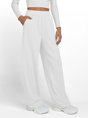 Trendy Queen Women's Wide Leg Sweatpants Baggy Y2K High Waisted Joggers Fall Fashion Clothes with Pockets 2025