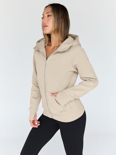 Trendy Queen Womens Zip Up Hoodies Fleece Jackets Oversized Sweatshirts Fall Fashion Outfits Sweaters Winter Clothes