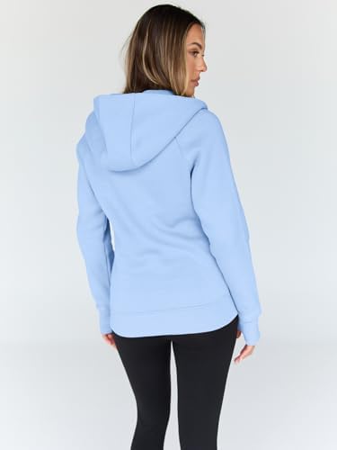 Trendy Queen Womens Zip Up Hoodies Fleece Jackets Oversized Sweatshirts Fall Fashion Outfits Sweaters Winter Clothes