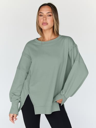 Trendy Queen Womens Oversized Sweatshirts Hoodies Crewneck Shirts Fall Outfits Teen Girls Y2k Winter Clothes