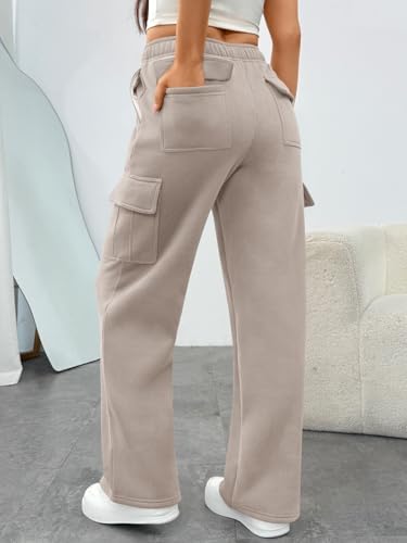 Trendy Queen Womens Sweatpants Wide Leg Cargo Barrel Baggy Pants Joggers Fall Clothes Work 2025 Travel Outfits