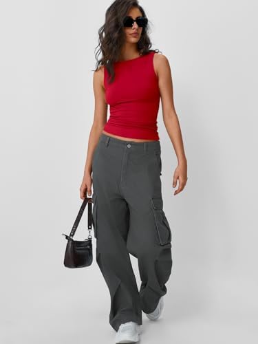 Trendy Queen Women Going Out Summer Tank Tops Spring Casual Basic Cute 2025 Sleeveless Shirt Vacation Fashion Outfit Clothes