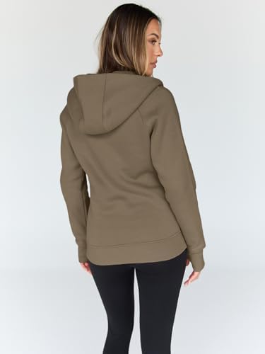 Trendy Queen Womens Zip Up Hoodies Fleece Jackets Oversized Sweatshirts Fall Fashion Outfits Sweaters Winter Clothes