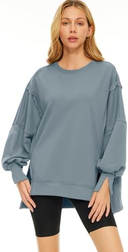 Trendy Queen Womens Oversized Sweatshirts Hoodies Crewneck Shirts Fall Outfits Teen Girls Y2k Winter Clothes