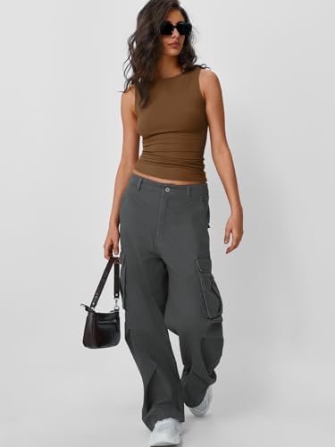 Trendy Queen Women Going Out Summer Tank Tops Spring Casual Basic Cute 2025 Sleeveless Shirt Vacation Fashion Outfit Clothes