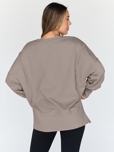 Trendy Queen Womens Oversized Sweatshirts Hoodies Crewneck Shirts Fall Outfits Teen Girls Y2k Winter Clothes