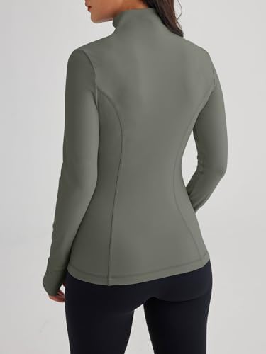 Trendy Queen Womens Lightweight Zip Up Jackets 2025 Athletic Hoodies Fall Gym Shirts Running Workout Clothes with Pocket