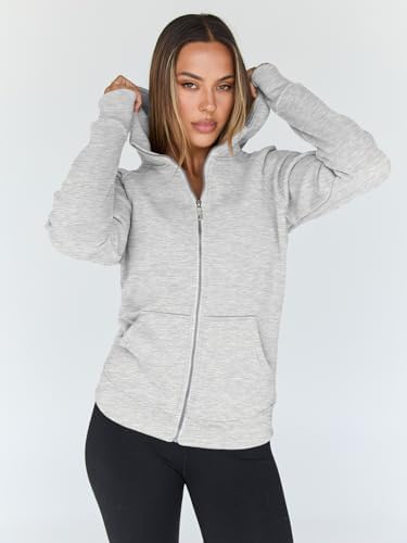 Trendy Queen Womens Zip Up Hoodies Fleece Jackets Oversized Sweatshirts Fall Fashion Outfits Sweaters Winter Clothes