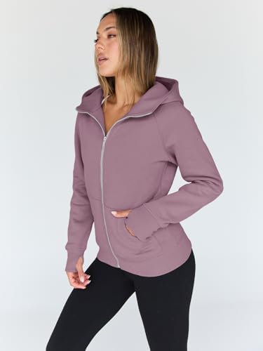 Trendy Queen Womens Zip Up Hoodies Fleece Jackets Oversized Sweatshirts Fall Fashion Outfits Sweaters Winter Clothes