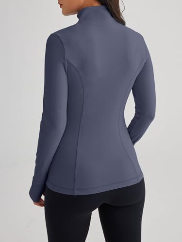 Trendy Queen Womens Lightweight Zip Up Jackets 2025 Athletic Hoodies Fall Gym Shirts Running Workout Clothes with Pocket