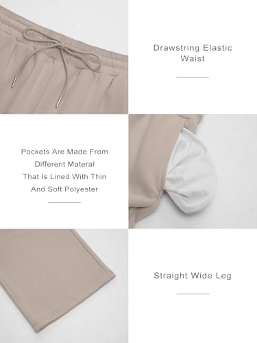 Trendy Queen Womens Wide Leg Fleece Lined Sweatpants Winter Baggy Lounge Travel Pants Fashion Outfits 2025 Joggers Clothes