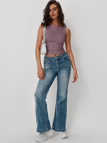 Trendy Queen Women Going Out Summer Tank Tops Spring Casual Basic Cute 2025 Sleeveless Shirt Vacation Fashion Outfit Clothes