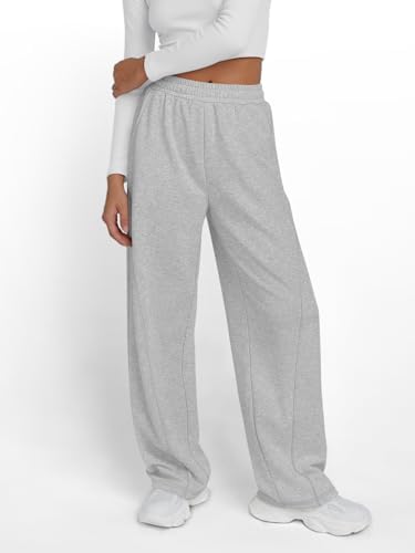 Trendy Queen Women's Wide Leg Sweatpants Baggy Y2K High Waisted Joggers Fall Fashion Clothes with Pockets 2025