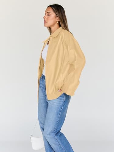 Trendy Queen Womens Leather Jackets Oversized Faux Motorcycle Plus Size Moto Biker Coat Fall Outfits Fashion Clothes 2025