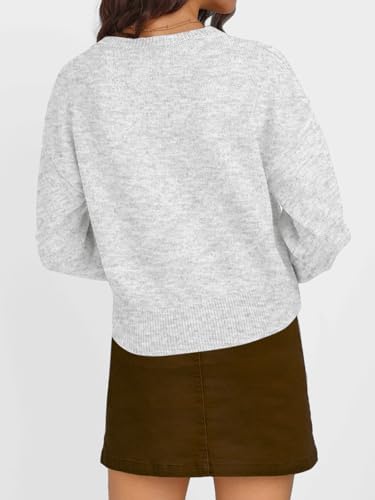 Trendy Queen Cropped Cardigan Sweaters for Women Lightweight Crop Knit Y2k Fall Outfits Fashion Clothes 2025