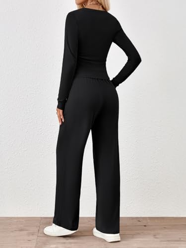 Trendy Queen 2 Piece Lounge Sets for Women Fall Outfits 2025 Fashion Two Piece Sweatsuits Business Casual Outfits Clothes