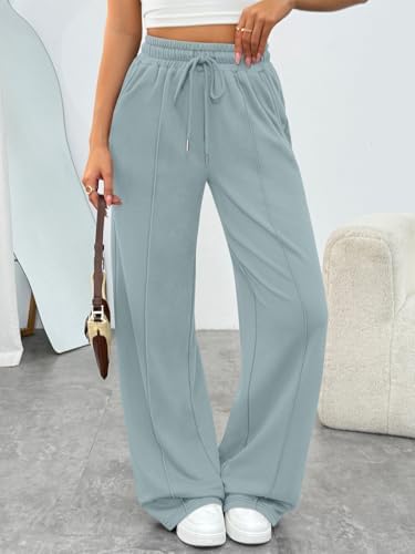 Trendy Queen Womens Wide Leg Sweatpants Baggy Loose Fall Barrel Casual Lounge Athletic Pants Comfy Teen Girl Cute y2k Joggers