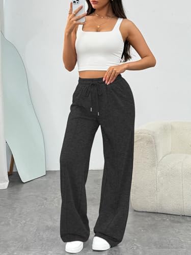 Trendy Queen Womens Wide Leg Sweatpants Baggy Loose Fall Barrel Casual Lounge Athletic Pants Comfy Teen Girl Cute y2k Joggers