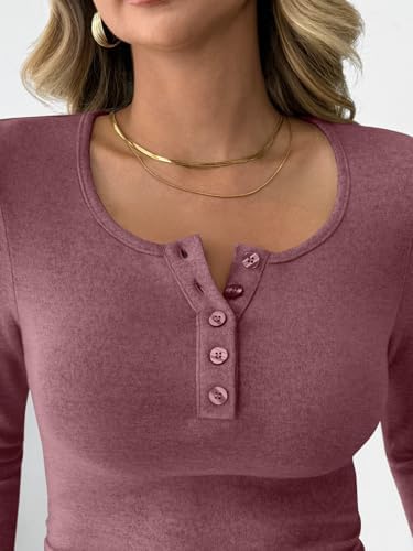 Trendy Queen Women's 2 Piece Matching Lounge Sets Fall Fashion Outfits Henley Neck Sweater Top Wide Leg Pants Sweat Suits