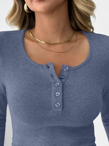 Trendy Queen Women's 2 Piece Matching Lounge Sets Fall Fashion Outfits Henley Neck Sweater Top Wide Leg Pants Sweat Suits