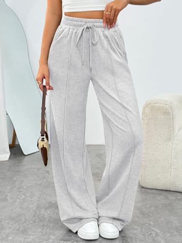 Trendy Queen Womens Wide Leg Sweatpants Baggy Loose Fall Barrel Casual Lounge Athletic Pants Comfy Teen Girl Cute y2k Joggers