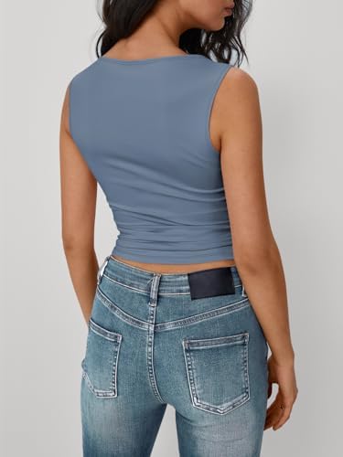 Trendy Queen Women Going Out Summer Tank Tops Spring Casual Basic Cute 2025 Sleeveless Shirt Vacation Fashion Outfit Clothes