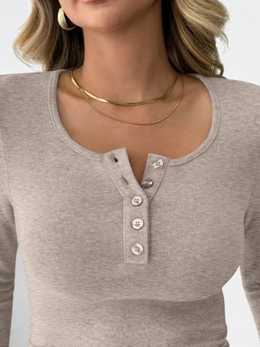 Trendy Queen Women's 2 Piece Matching Lounge Sets Fall Fashion Outfits Henley Neck Sweater Top Wide Leg Pants Sweat Suits