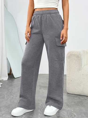 Trendy Queen Womens Sweatpants Wide Leg Cargo Barrel Baggy Pants Joggers Fall Clothes Work 2025 Travel Outfits