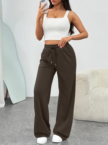Trendy Queen Womens Wide Leg Sweatpants Baggy Loose Fall Barrel Casual Lounge Athletic Pants Comfy Teen Girl Cute y2k Joggers