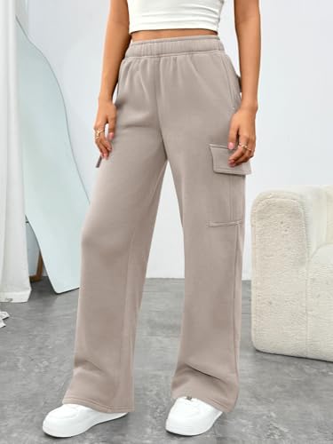 Trendy Queen Womens Sweatpants Wide Leg Cargo Barrel Baggy Pants Joggers Fall Clothes Work 2025 Travel Outfits