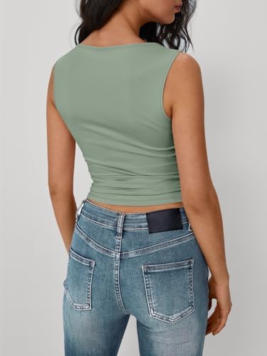 Trendy Queen Women Going Out Summer Tank Tops Spring Casual Basic Cute 2025 Sleeveless Shirt Vacation Fashion Outfit Clothes