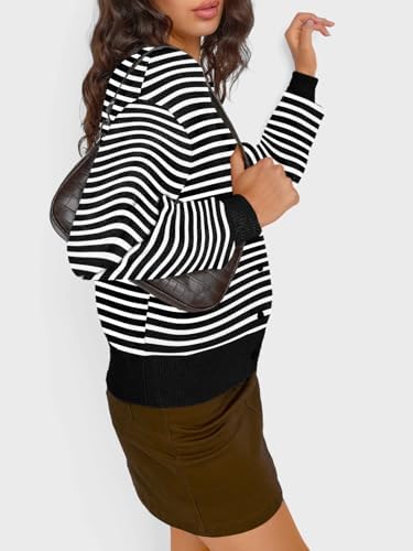 Trendy Queen Cropped Cardigan Sweaters for Women Lightweight Crop Knit Y2k Fall Outfits Fashion Clothes 2025