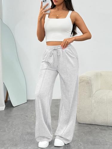 Trendy Queen Womens Wide Leg Sweatpants Baggy Loose Fall Barrel Casual Lounge Athletic Pants Comfy Teen Girl Cute y2k Joggers